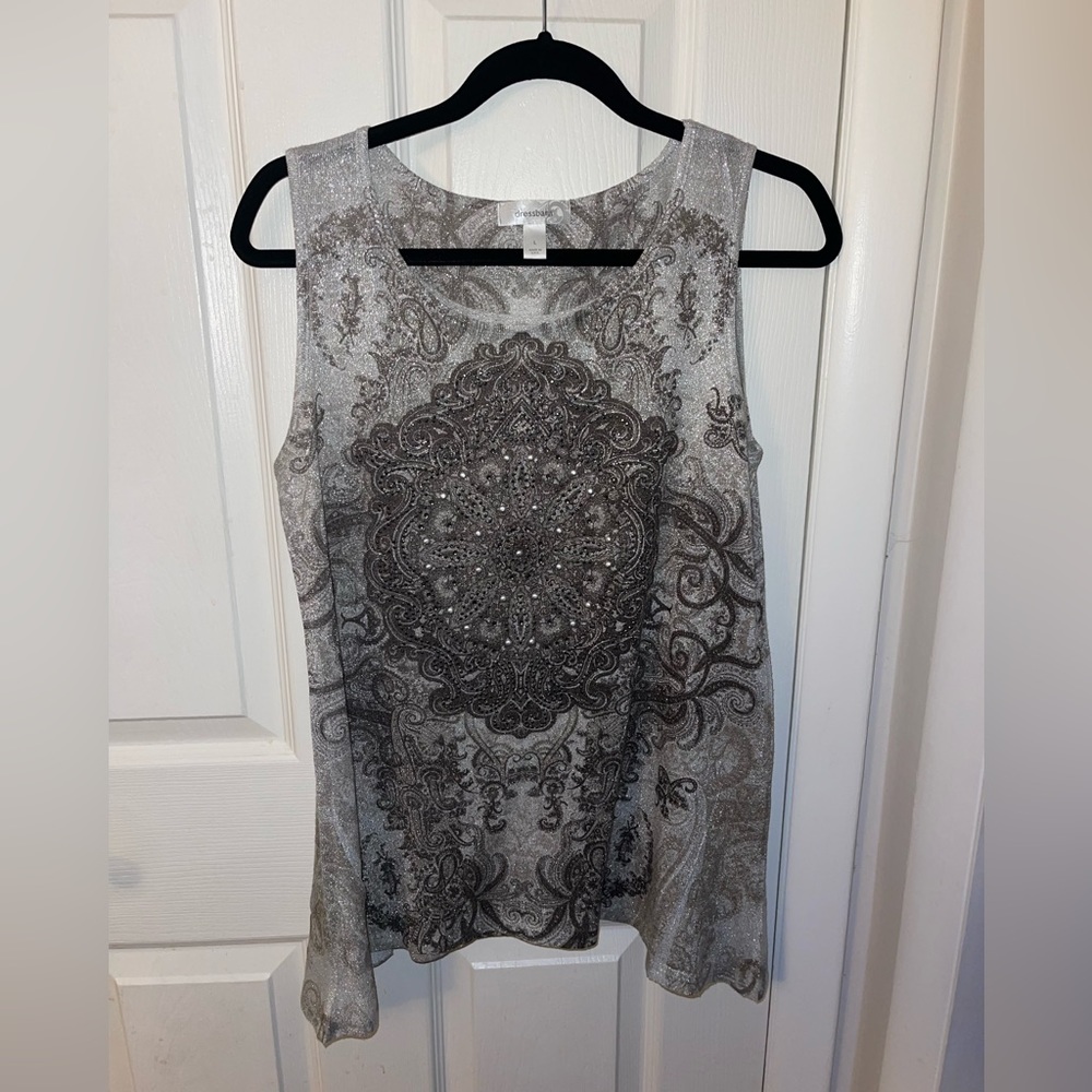 Y2K Vintage Sparkly & Metallic Tank Top